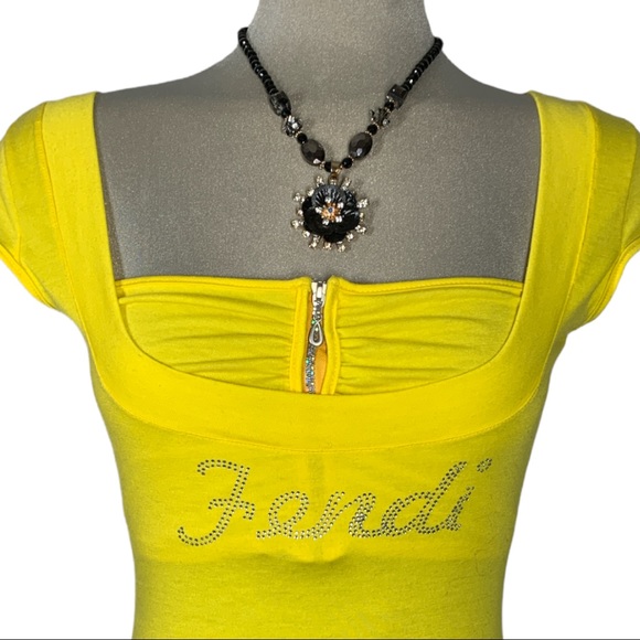 Color’s Depra Yellow Short Sleeves Size M - Picture 6 of 9